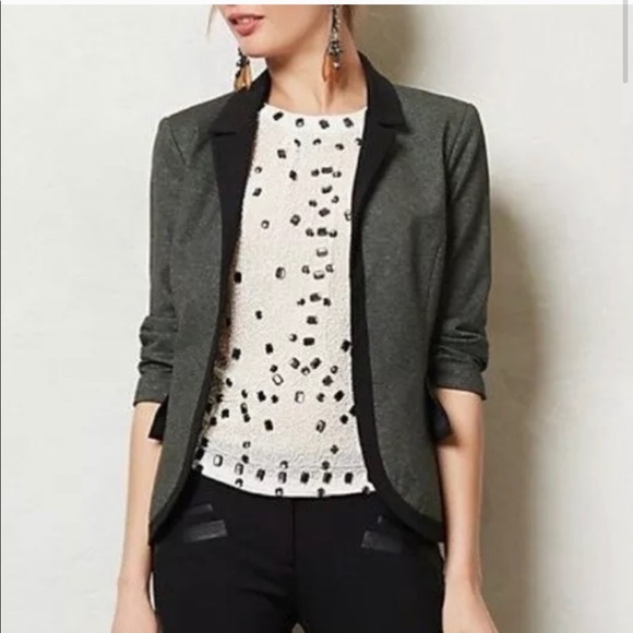 Anthropologie Jackets & Blazers - Anthropologie Cartonnier Two-Toned Peplum Blazer